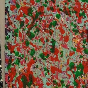 acrylic pour painting